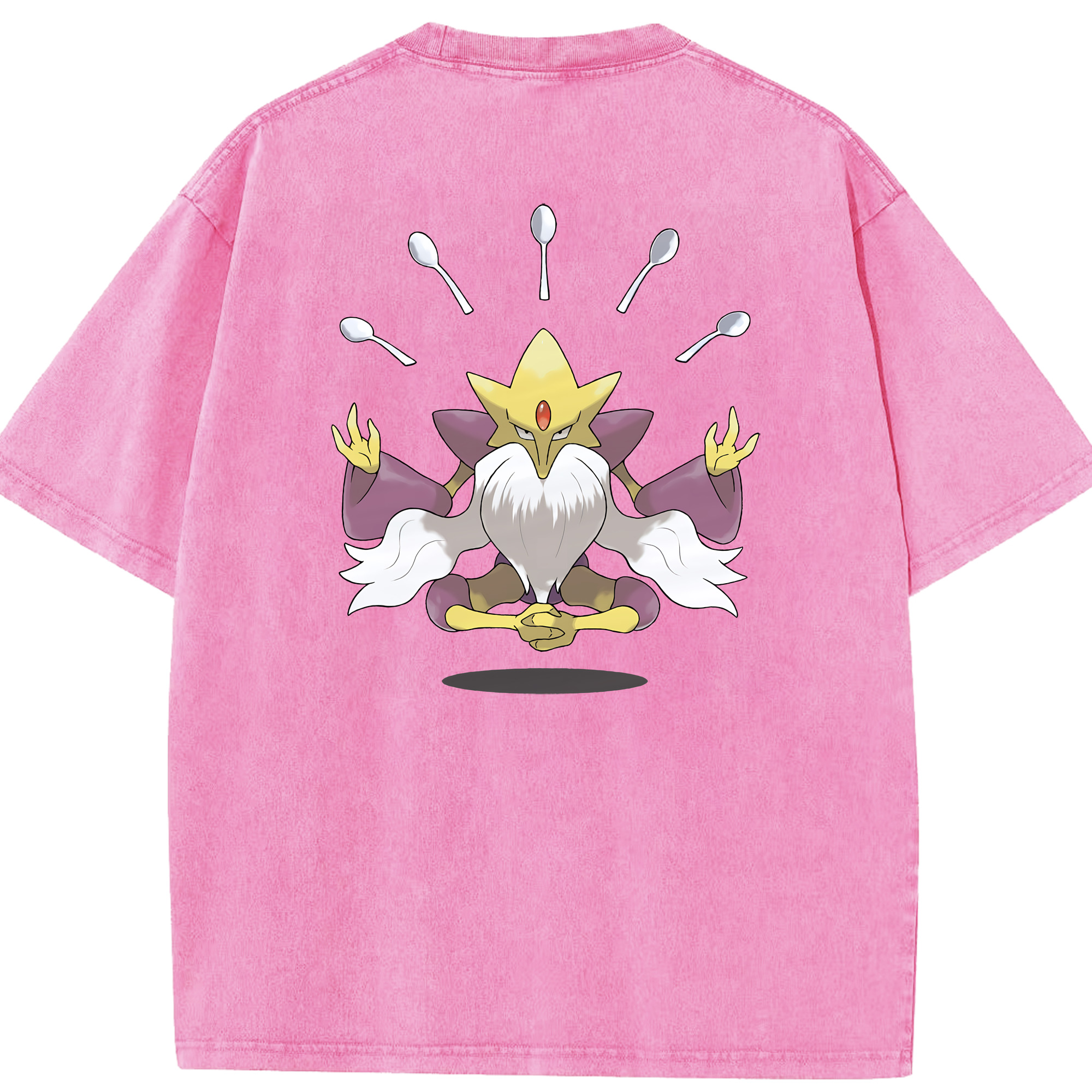 （画像用） ポケットモンスター Pokémon 綿100% ヴィンテージ風 半袖Tシャツ（背面プリント）
